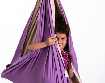 Silla hamaca colgante, juguete sensorial para interiores para la decoración de la habitación infantil, regalo de juego Montessori para niña.