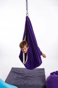 Kids Hanging Sensory Swing Chair Ages 3–8 - Indoor/Outdoor Cotton Hanging Hammock for Play, Movement and Fun product logo