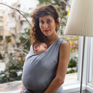 Portavaso de envoltura para bebés, portabebés, envoltura para bebés, cabestrillo para bebés, envoltura para recién nacidos, regalo moderno para bebés, regalo de nueva mamá, mejor regalo del Día de la Madre