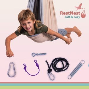 Indoor Swing, Hanging Chair, Sensory Swing, Kids Room Decor, Hammock Chair, Kids Toys, Swing Chair, Montessori Furniture, Kids Hammock Swing