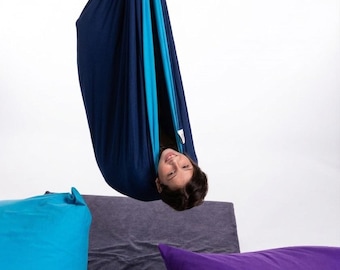 Kids Indoor Hammock Swing – Sensory Play, Playroom Active Fun, Cotton Nest