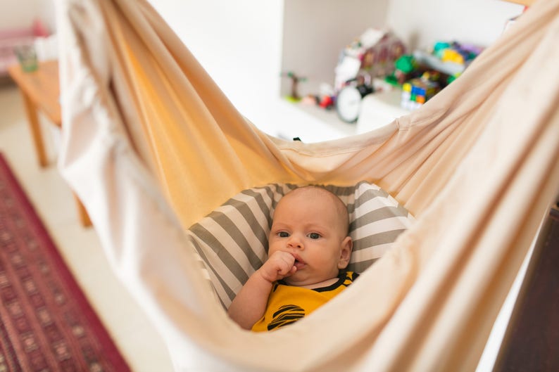 Newborn Gift Indoor Hanging Chair Unique baby gifts Gift for new parents Baby Hammock Swing Baby Swing Cradle Baby Shower Gift