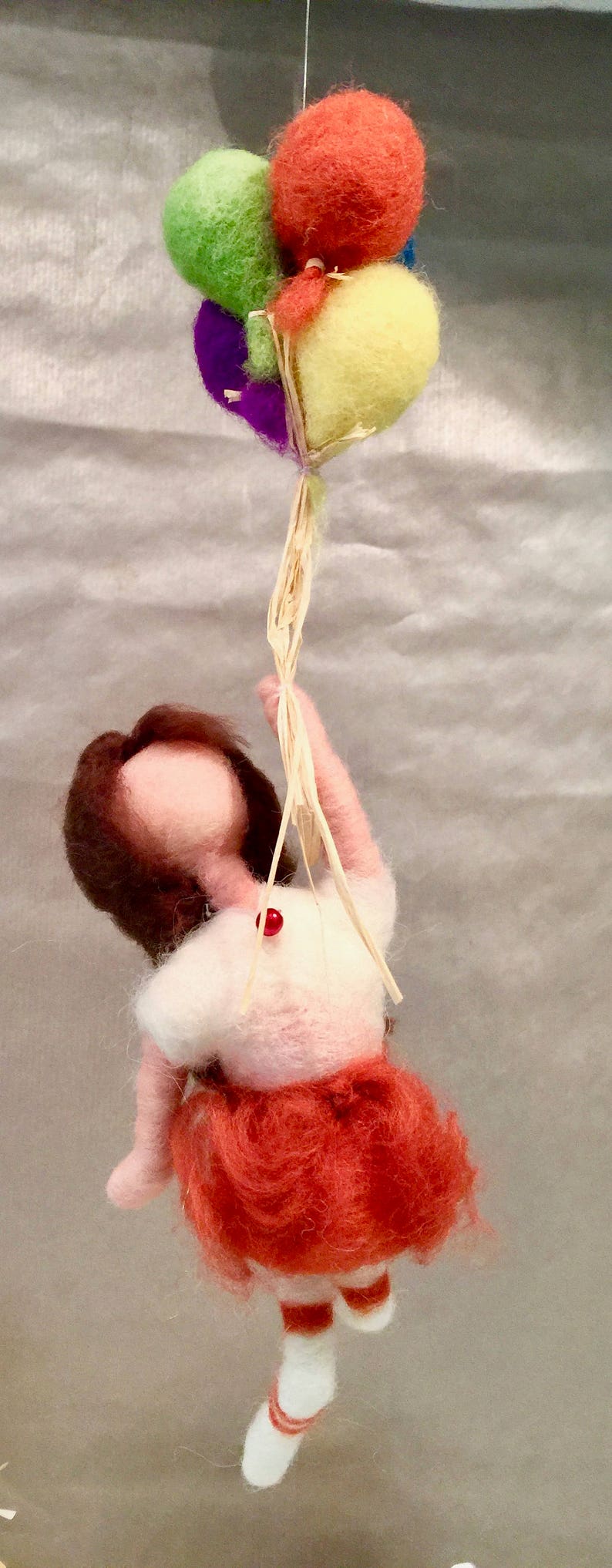 children mobile Needle felted doll doll art doll ornament felted doll mothers day decor kids decor felted mobile felted ornament