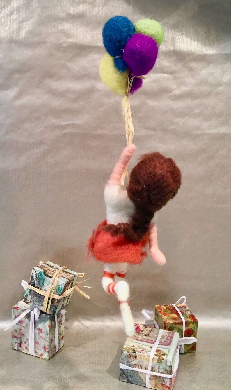 children mobile Needle felted doll doll art doll ornament felted doll mothers day decor kids decor felted mobile felted ornament