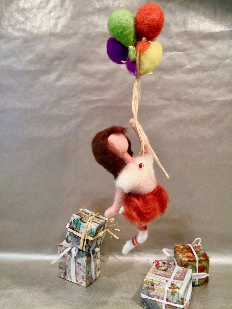 children mobile Needle felted doll doll art doll ornament felted doll mothers day decor kids decor felted mobile felted ornament