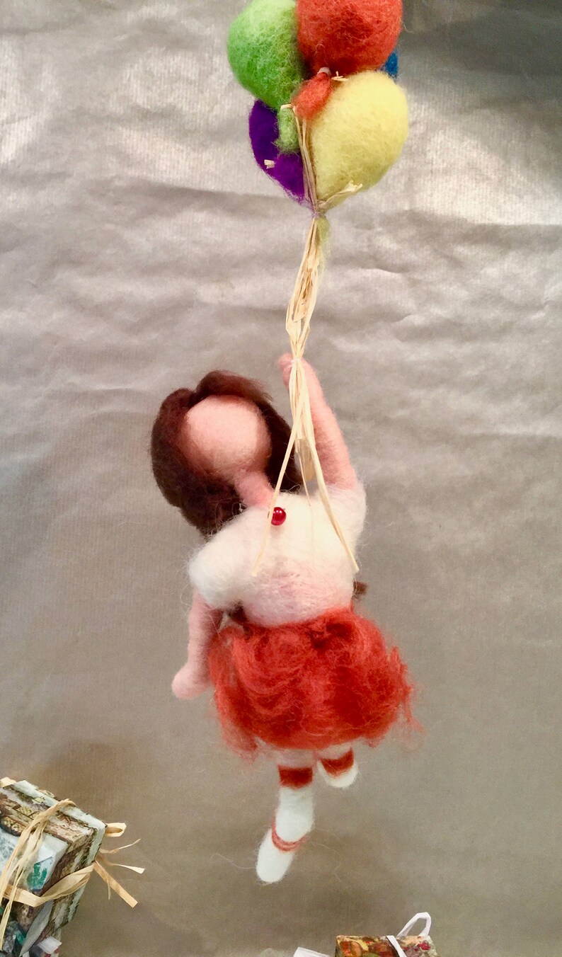 children mobile Needle felted doll doll art doll ornament felted doll mothers day decor kids decor felted mobile felted ornament
