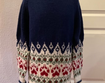 Hand-knitted children's sweater Norwegian Icelandic sweater approx. 140/146