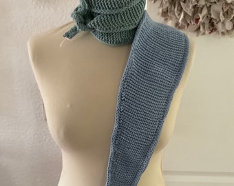 Kurzer Schal in sommerlicher Qualität nach SophieScarf von PetiteKnits Wolle/Baumwolle