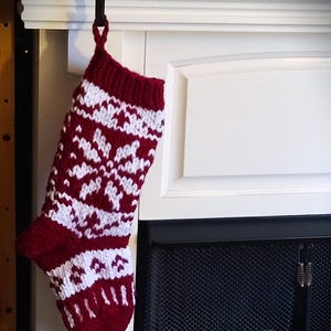 Fair Isle Weihnachtsstrumpf Strickmuster (PDF Download)