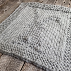 Breipatroon konijnenvierkant: babydeken, vaatdoek, Afghaans (pdf-download)