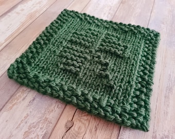 Clover Square Knitting Pattern: Dishcloth, Afghan, Trivet (PDF Download)
