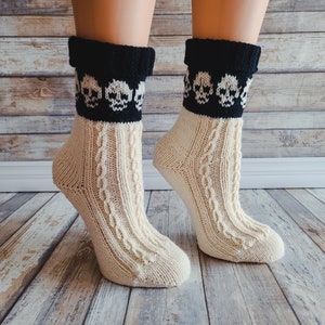 LOOM Twisted Skellies Socks / Stockings / Fair Isle / Women / Teen ...