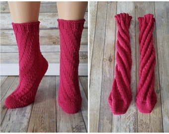 LOOM Pattern: I&#39;m Spiraling No-Heel Socks / teens / woman / men / adult / knit / Loom Knitting Pattern PDF Instant Download ONLY