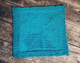 LOOM Knitting Patterns Camping Square: Dishcloth, Washcloth, Afghan Block (PDF Download)