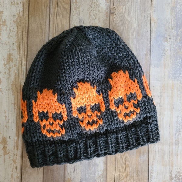 LOOM Simple Skullies Beanie / toque / knit hat / unisex / men / teens / woman / easy / Loom Knitting Patterns PDF Instant Download ONLY