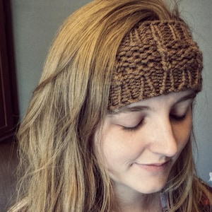 Loom Knit Headband Pattern: Bulky Yarn Ear Warmer (PDF Download)