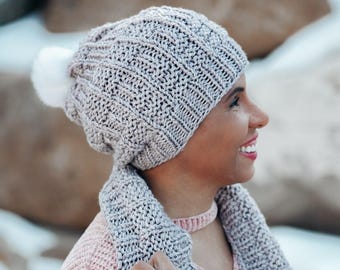 Patrones de tejido LOOM: Gorro holgado Huntress Beanie (Descarga en PDF)
