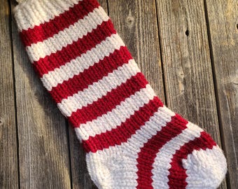 Modèles de tricot LOOM bas rayés : décoration des Fêtes de Noël (téléchargement PDF instantané UNIQUEMENT)