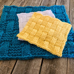 LOOM Basketweave Square / dishcloth / wash cloth / Spring / Summer / Afghan Square / Loom Knitting Patterns PDF Instant Download ONLY image 7