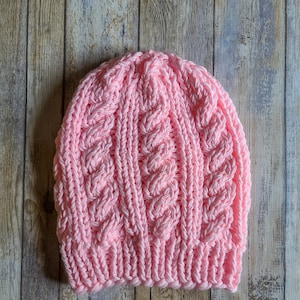 LOOM Chubby Cable Beanie / Knit Hat / Toque / Child / Men / Women ...