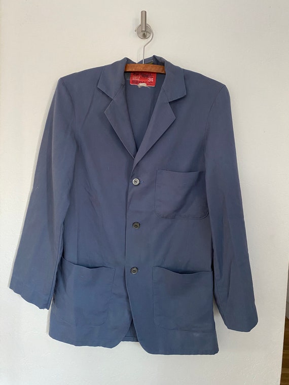 Vintage 1960s Work Wear Blazer • Mechanic Shirt •