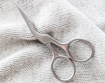 Embroidery Scissors | Mini & Modern Silver Stork Scissors