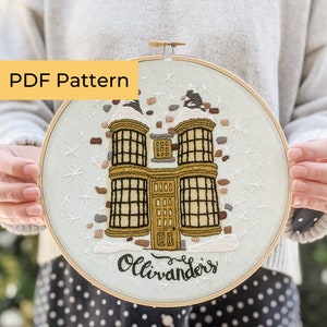 Embroidery PATTERN | 8-In. Wand Shop | Magical World Embroidery Collection | Instant Download PDF