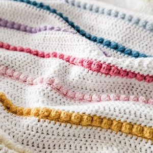 Crochet PATTERN The Rainbow Bobble Blanket Easy Bobble Crochet Blanket Pattern Instant Download PDF image 6