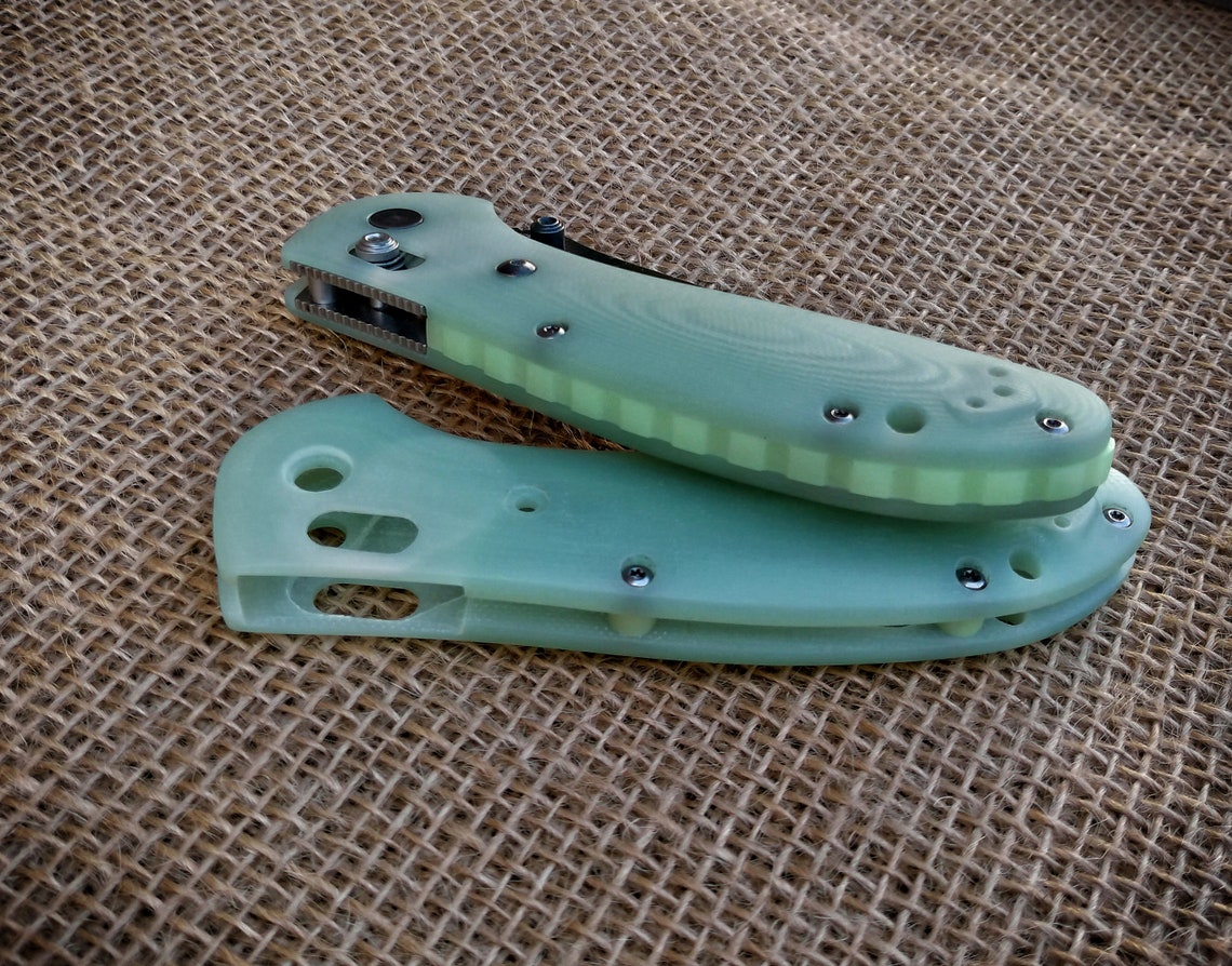 Natural jade jhost G10 custom scales for Benchmade Etsy