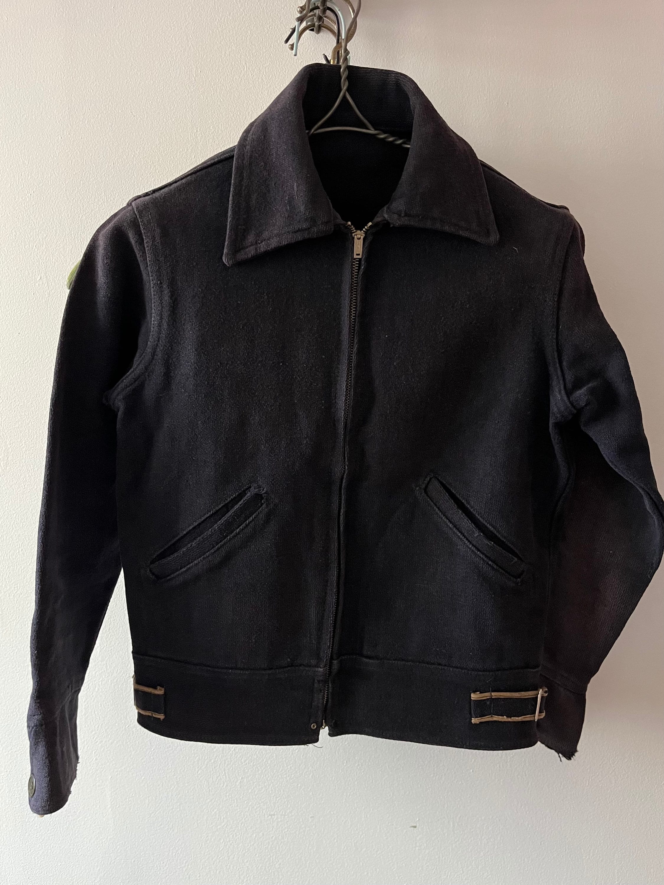 1930s〜40s vintage cotton jacket Vintage 1930s 1940s Work Moleskin Cotton Jacket - Etsy