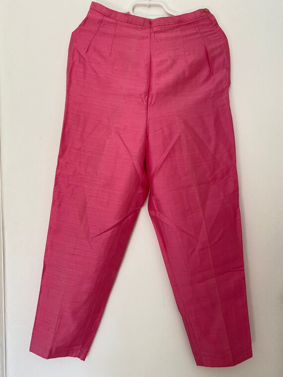Vintage 1950s Bubblegum Pink Cigarette Pants fleck