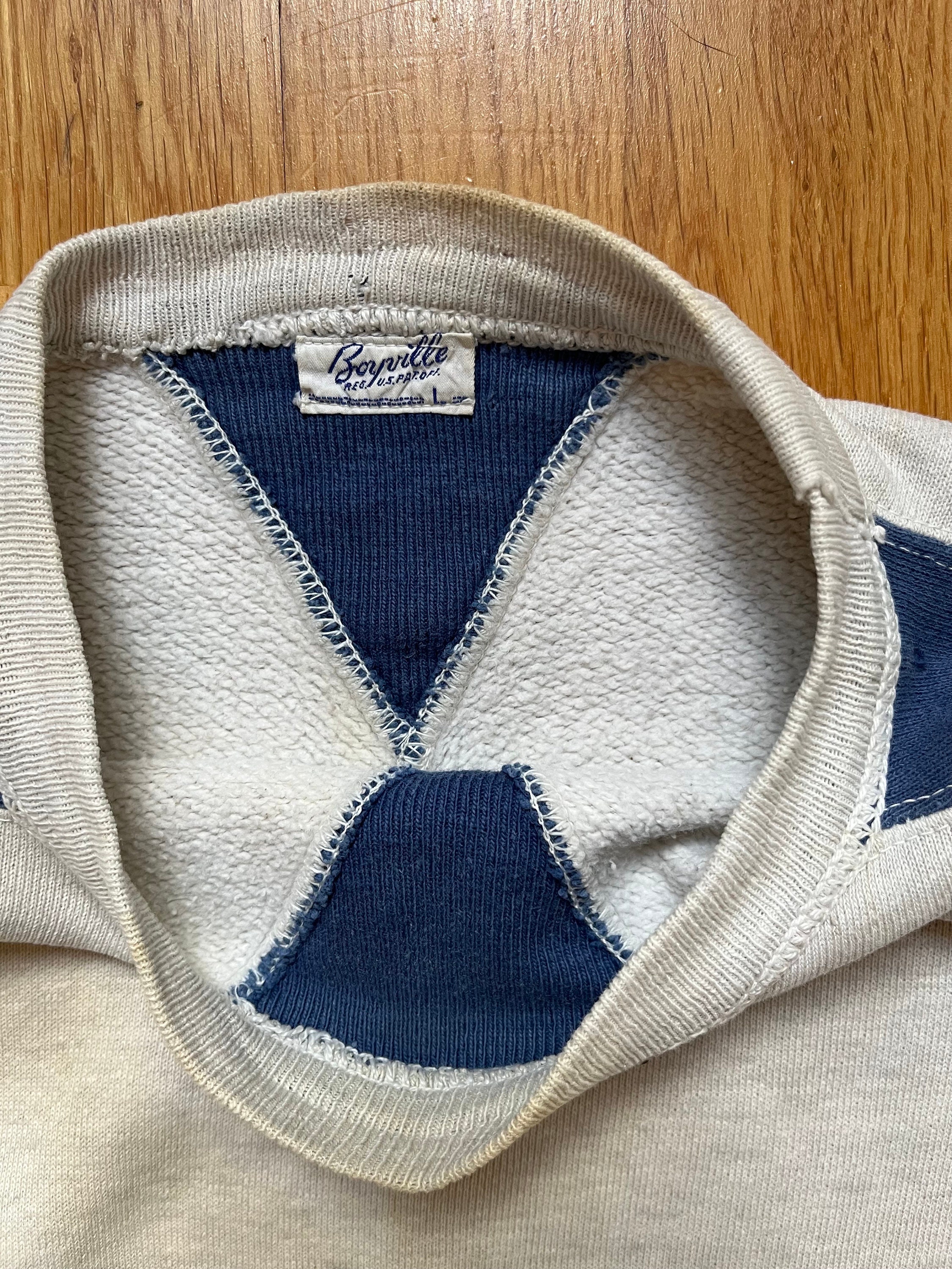 Rare Vintage 1940s Two-tone Sweatshirt Freedom Sleeve Double Rare Vintage 1940s Two-tone Sweatshirt Freedom Sleeve Double