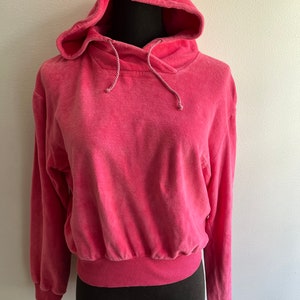 Vintage RARE 1950s PINK Hoodie Hooded Sweatshirt Pullover