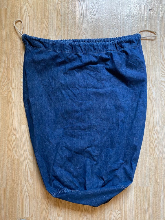 Vintage 1940s WW2 USN Denim Laundry Bag jacket