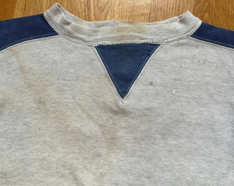 Rare Vintage 1940s Two-tone Sweatshirt Freedom Sleeve Double