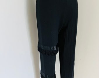 Vintage 1950s Black Cigarette Pants R’N’R W24