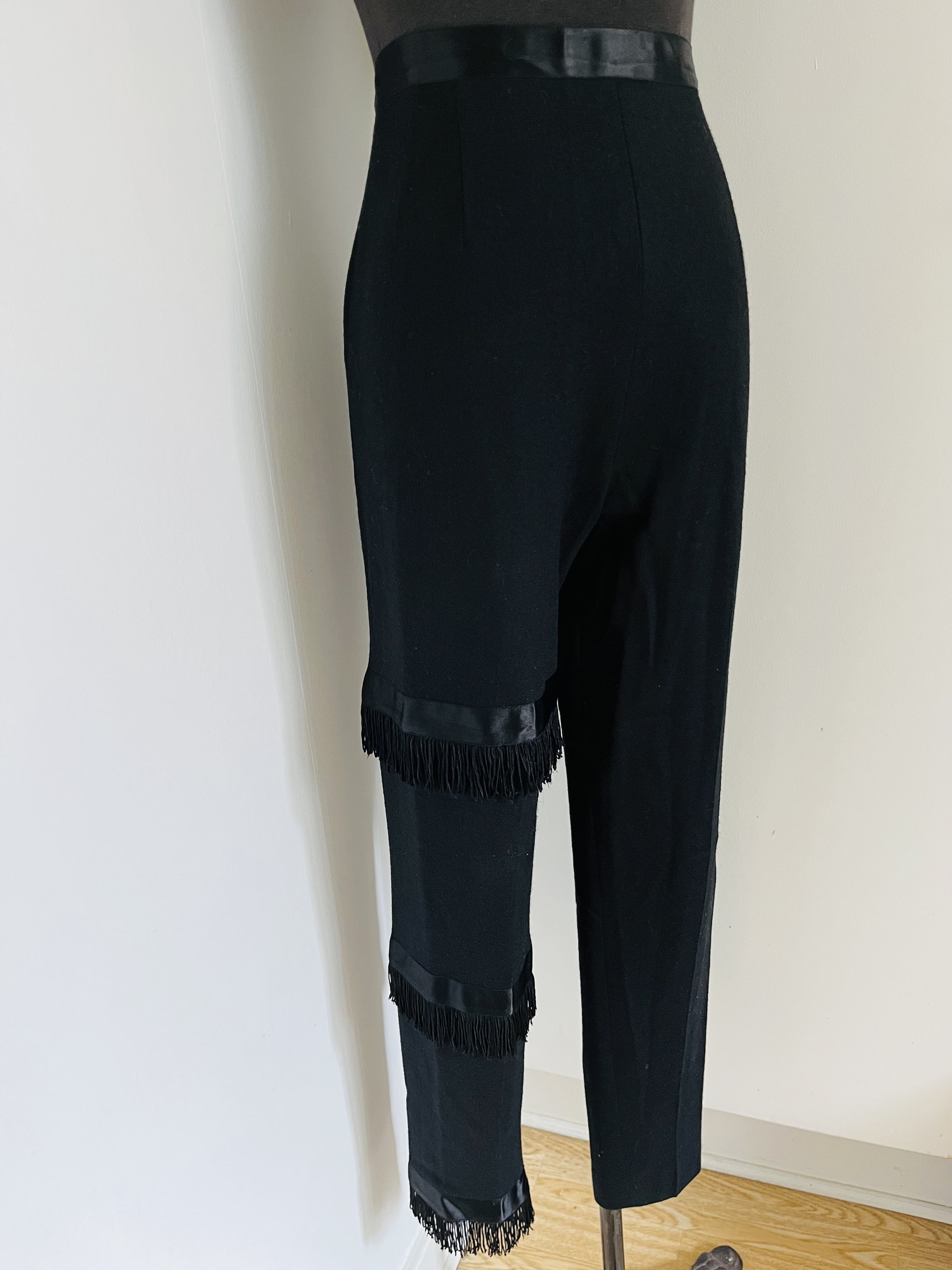Cigarette Pants With a Over Skirt