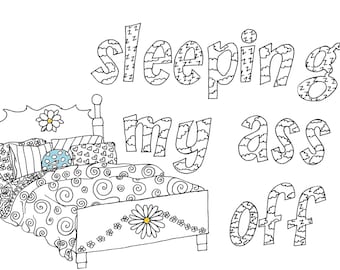 Download I Don't Do Drugs I Smoke Weed Adult Coloring Page by | Etsy