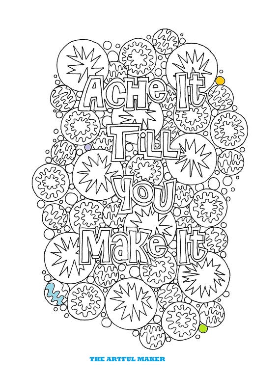 Download 1 Adult Coloring Book Page Printable Instant Download My ...