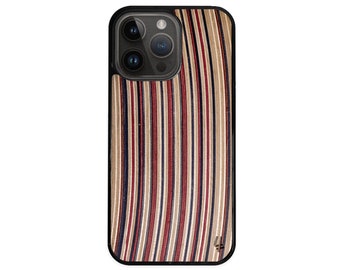 Recycled Skateboards iPhone 15 Case, iPhone 14 Pro Case, Wood iPhone 13 Case, Tough iPhone 12 Case Wooden, Recycled Eco iPhone 11 Phone Case