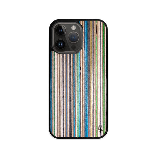 Recycled Skateboards iPhone case for 15, 14 Pro, 13, 12 Pro Max, 11, XR, SE 2022, 8 plus, 7 plus, 14 mini, 6s, Xs Wooden case, Wood Pixel 6
