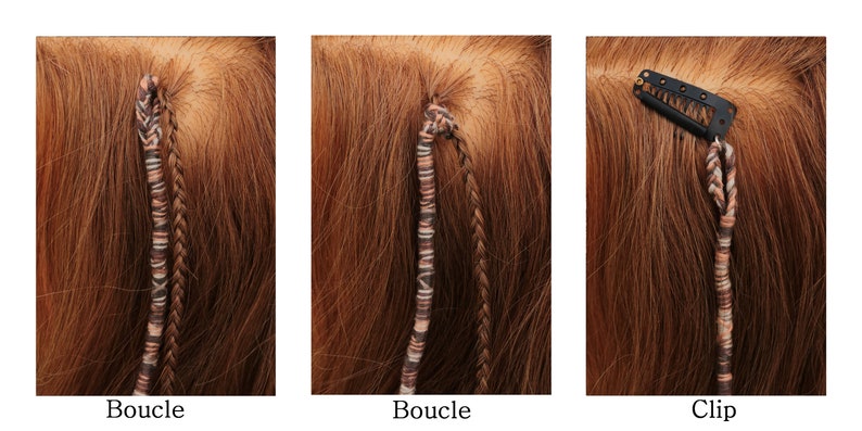 Atebas amovible personnalisable automne accessoire de cheveux et de dreadlocks atebas couleurs marron, orange, vert image 8