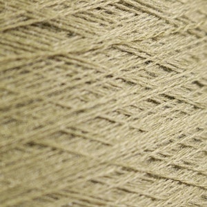 Merino Wool Green Olive Cone Yarn Fiber Arts Machine Knit Hand Knit Crochet Weave Crafts Embroidery Needlepoint Textiles