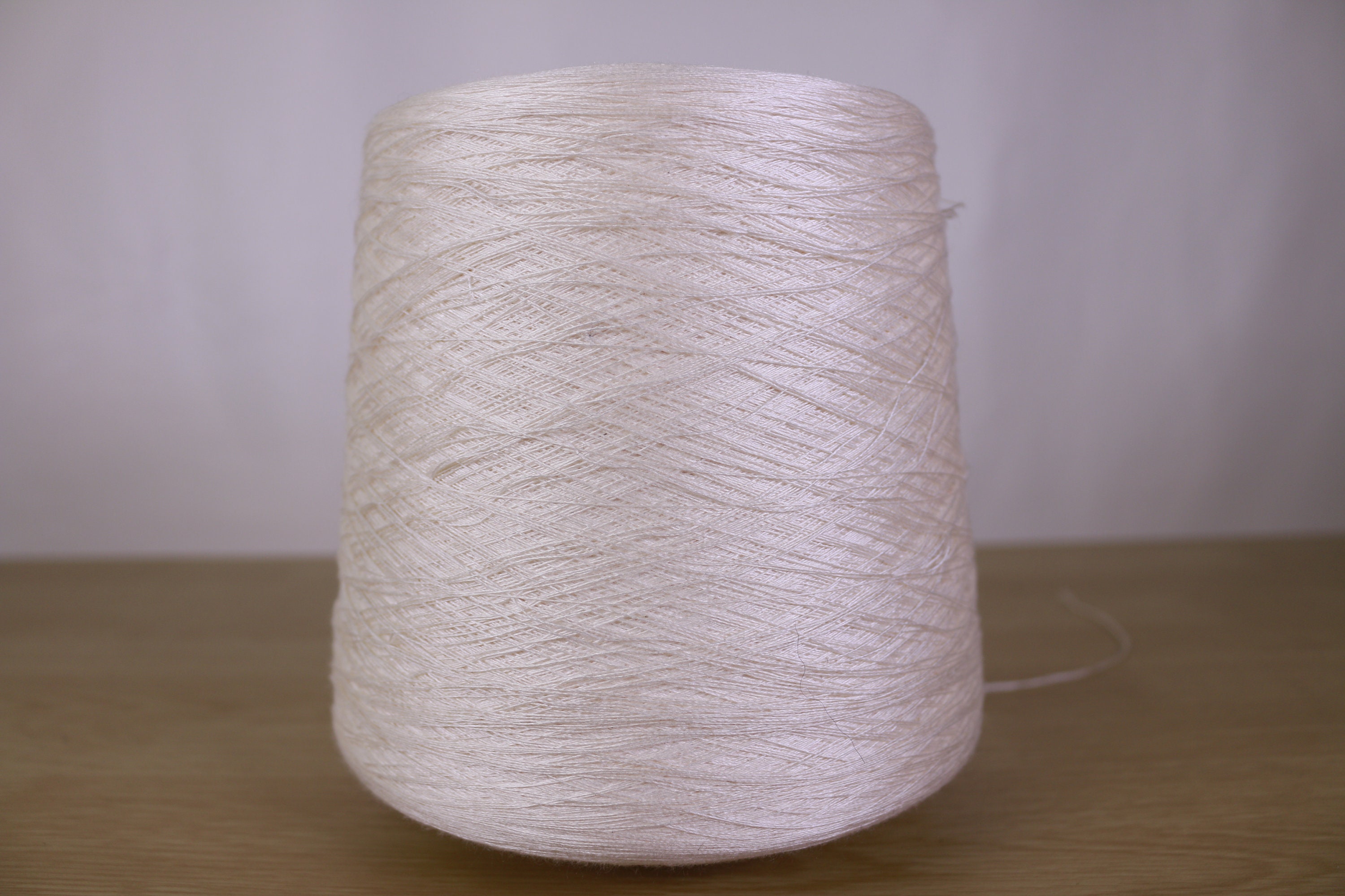 Silk Cone Yarn White Ecru Cream Ivory Italian Knitting Weaving Etsy UK