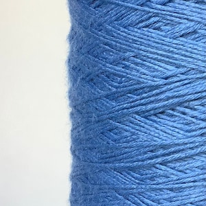 Merino Wool Blue Yarn Machine Knit Hand Knit Crochet Craft Weave Fiber Art Tapestry Thread Blue Embroidery