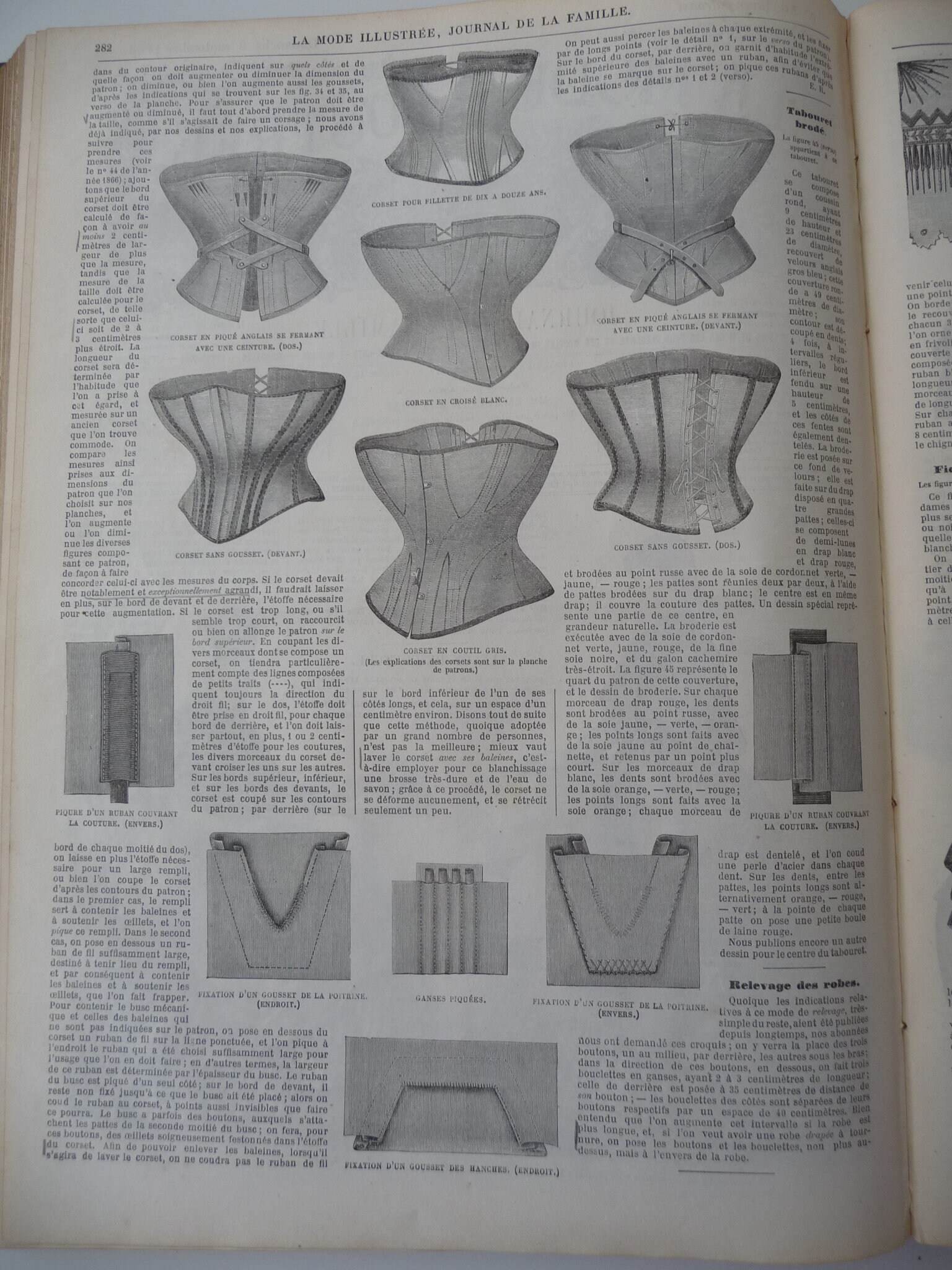 La Mode Illustree 1868 Fashion And Crafts 416 Pag Etsy