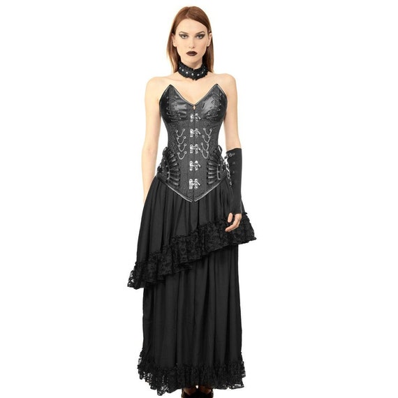 gothic corset dress plus size UPPADA Womens Gothic Dress Plus Size Flare Sleeve Dress Skull Lace Print  Steampunk Dresses Cocktail Dresses Flowy Goth Corset Dress Maxi Wedding  Guest Dresses Up to 65% off