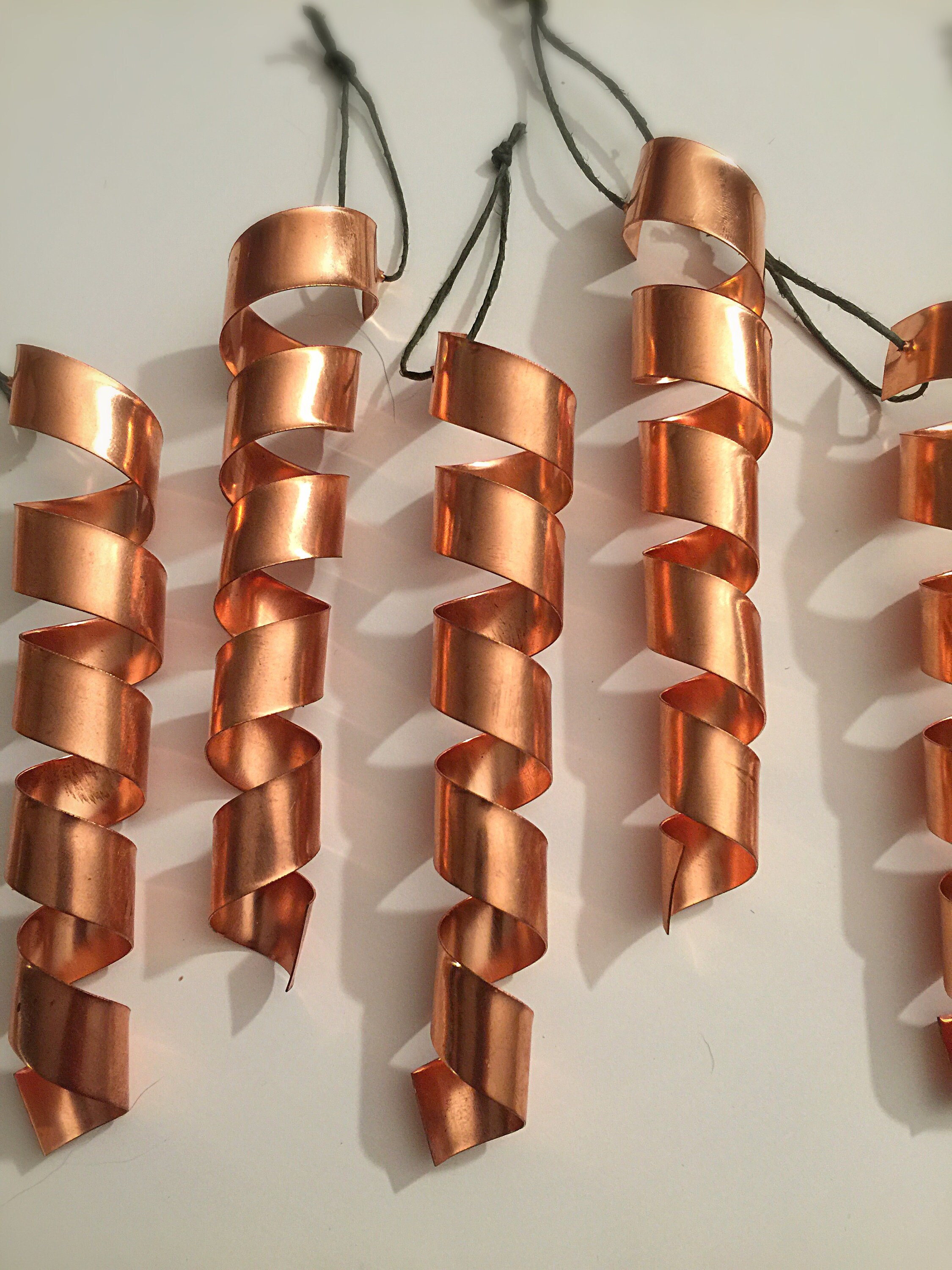 Christmas tree spiral holiday ornaments Unique copper 4 Etsy