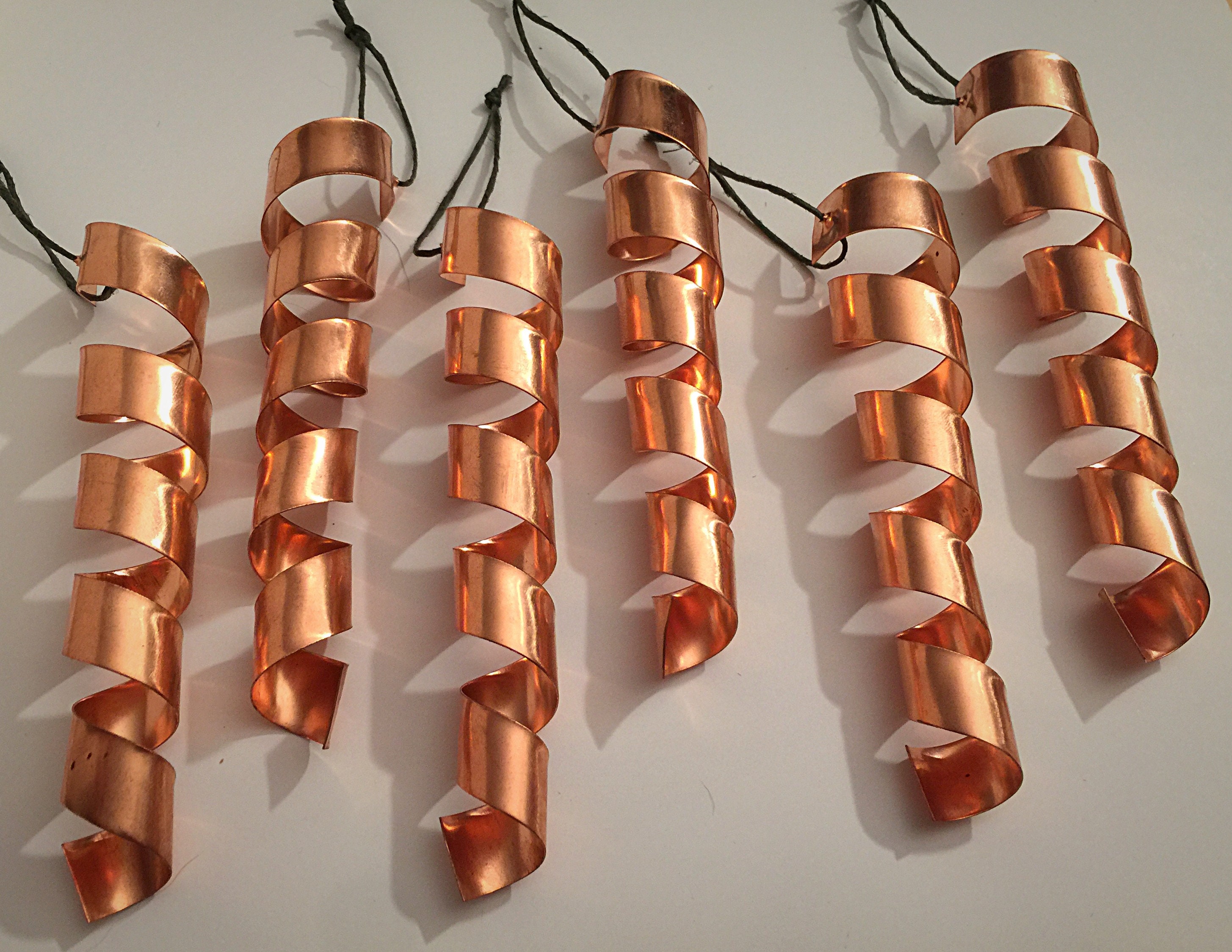 Christmas tree spiral holiday ornaments Unique copper 4 Etsy