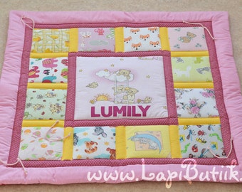 Personalized Baby playmat with name, crawling mat